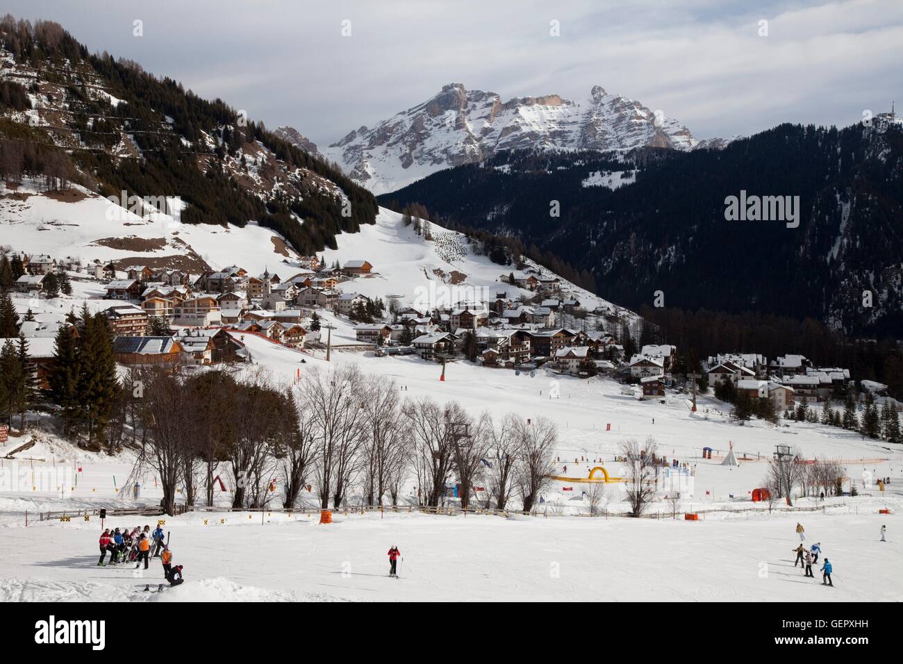 Geographie / Reisen, Italien, Südtirol, Dolomiten, Abtei (Badia), Gadertal (Val Badia, Gader Tal), Kolfuschg, Kolfuschg, Stockfoto