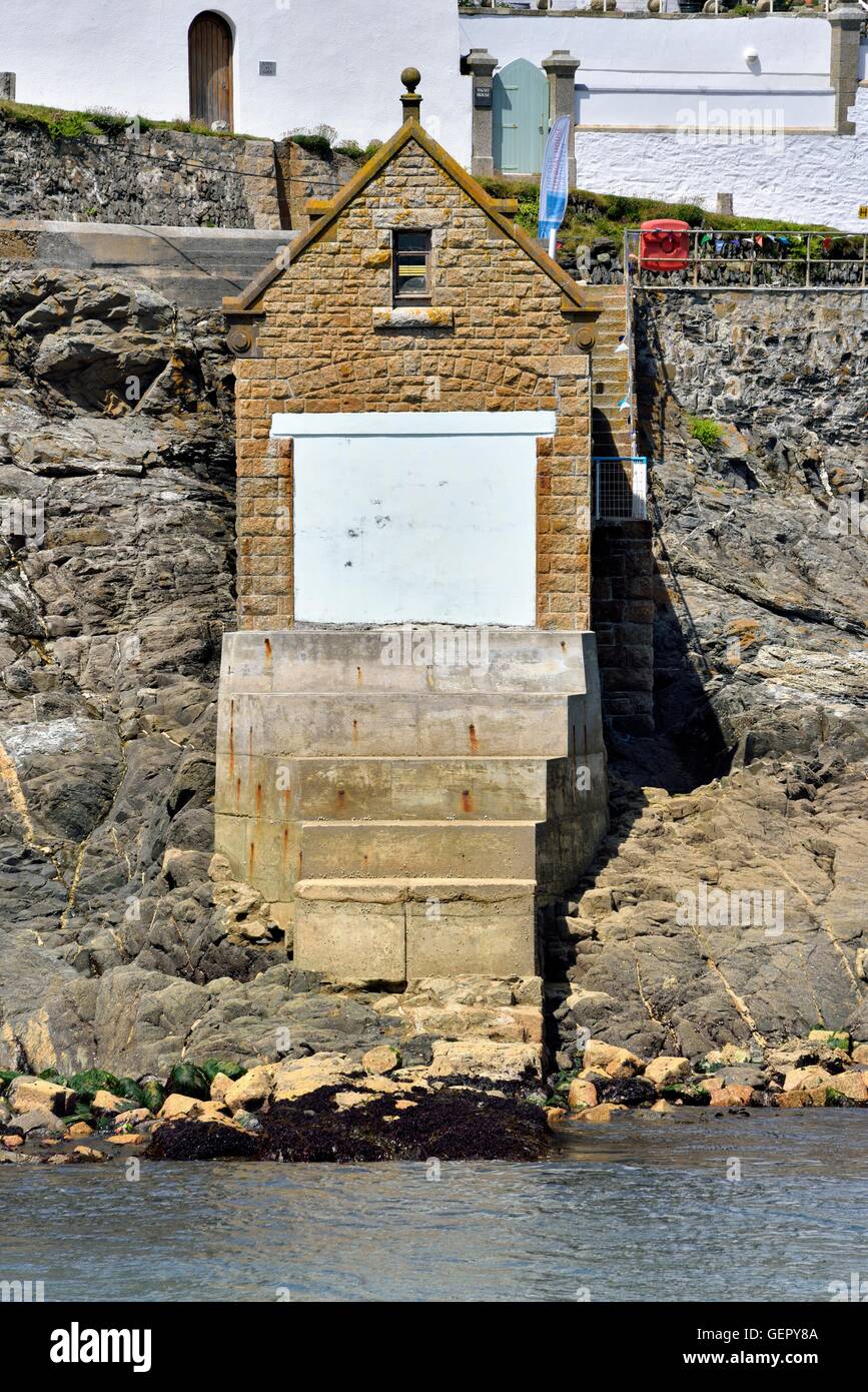 Die alte Rettungsstation in Porthleven Cornwall England UK Stockfoto