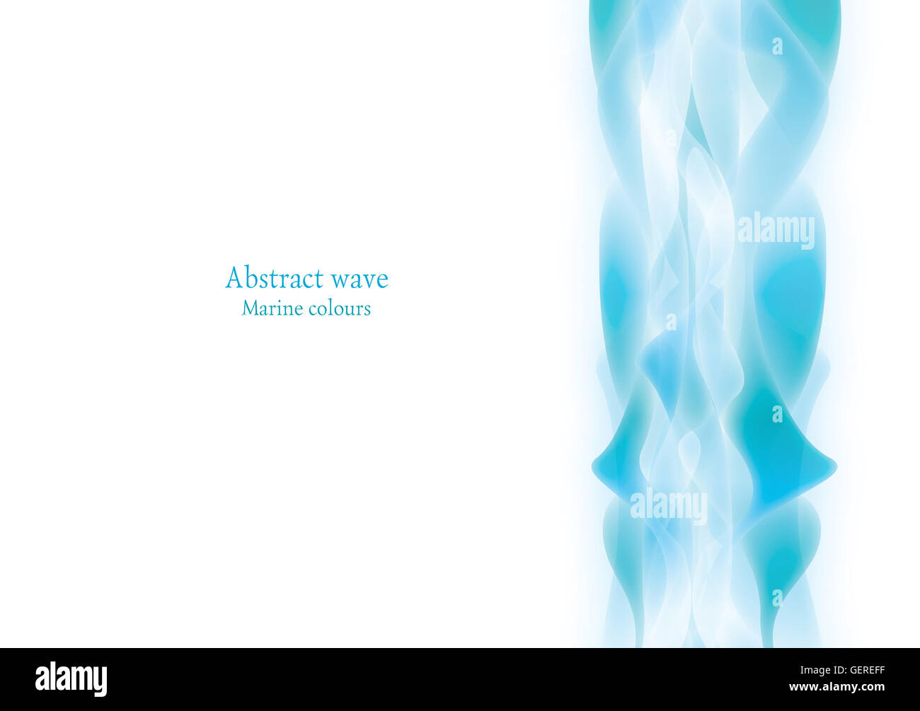 Hintergrund in marine Farben, abstrakte Welle. Raster-Abbildung Stockfoto