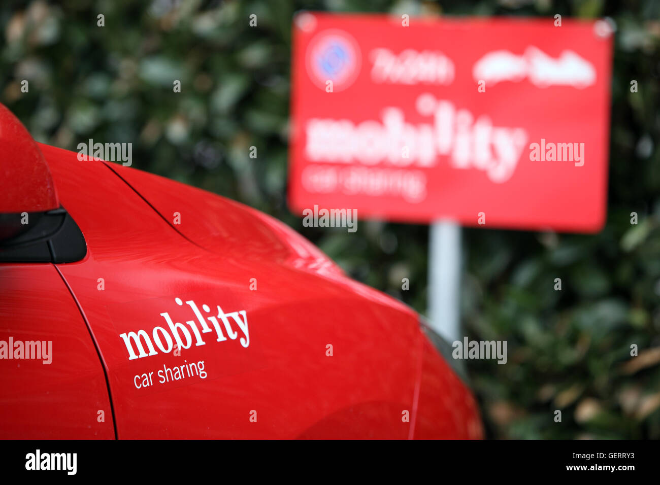 Zürich, Schweiz, Symbolfoto, Car-Sharing Stockfoto