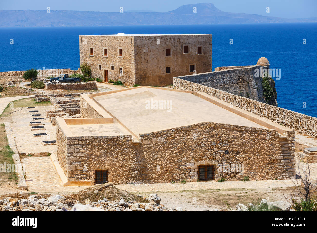 Venezianische Festung Fortezza In Rethymno Auf Kreta Griechenland Stockfotografie Alamy