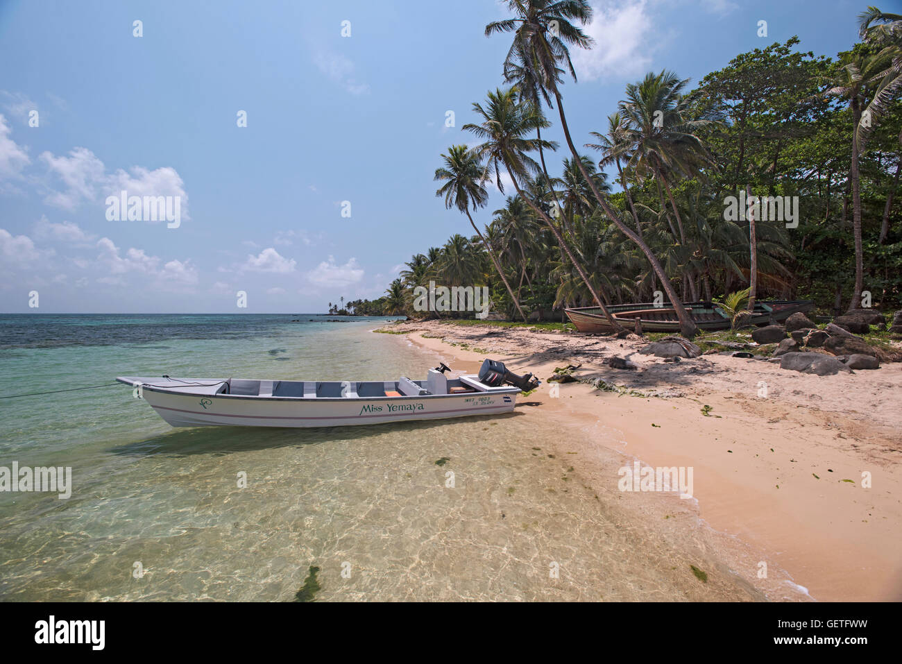 Yemaya Resort auf Little Corn Island, Nicaragua Stockfoto