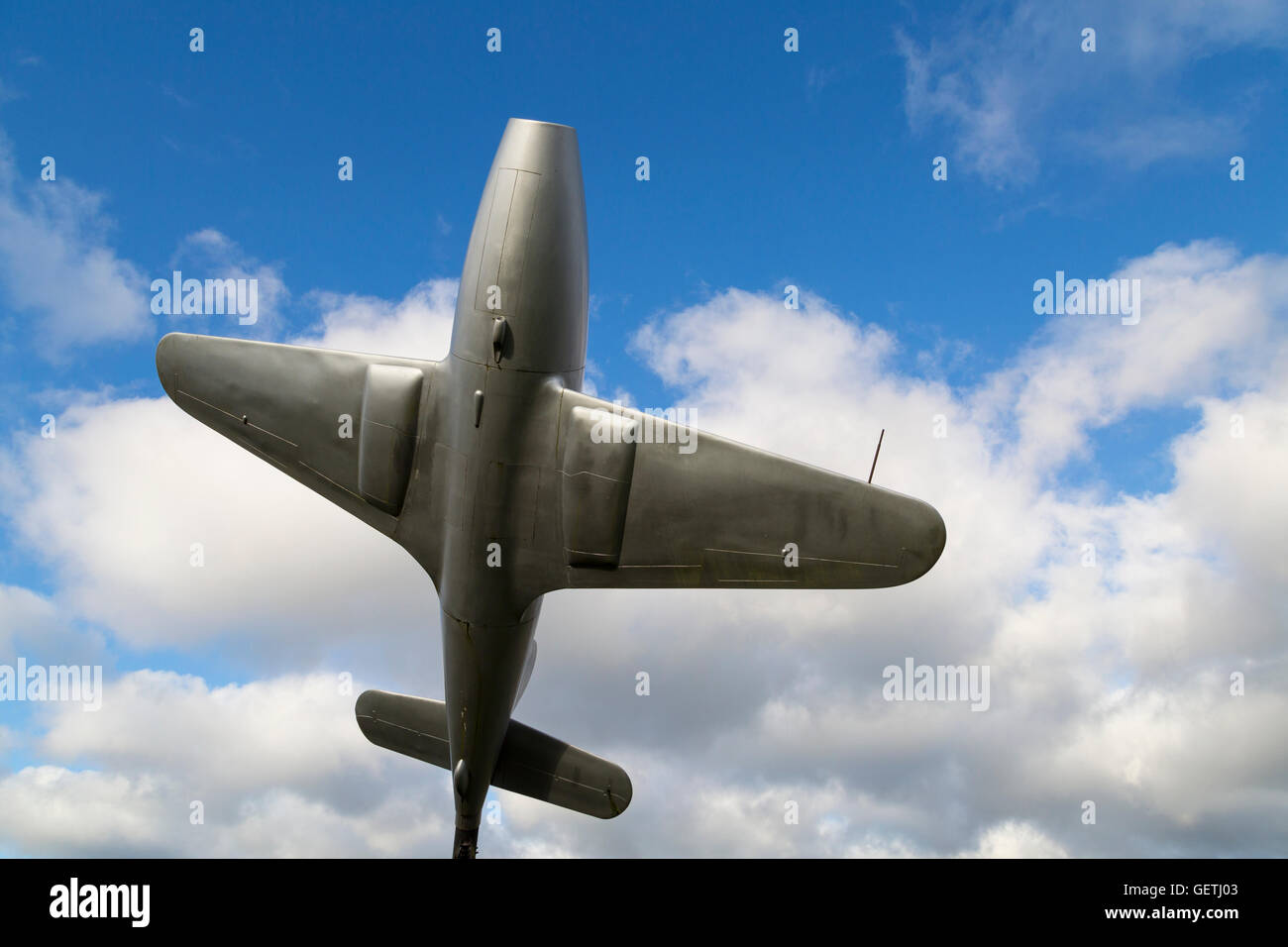 Denkmal für Sir Frank Whittle, wer der Erfinder der Jet-Engine war. Stockfoto