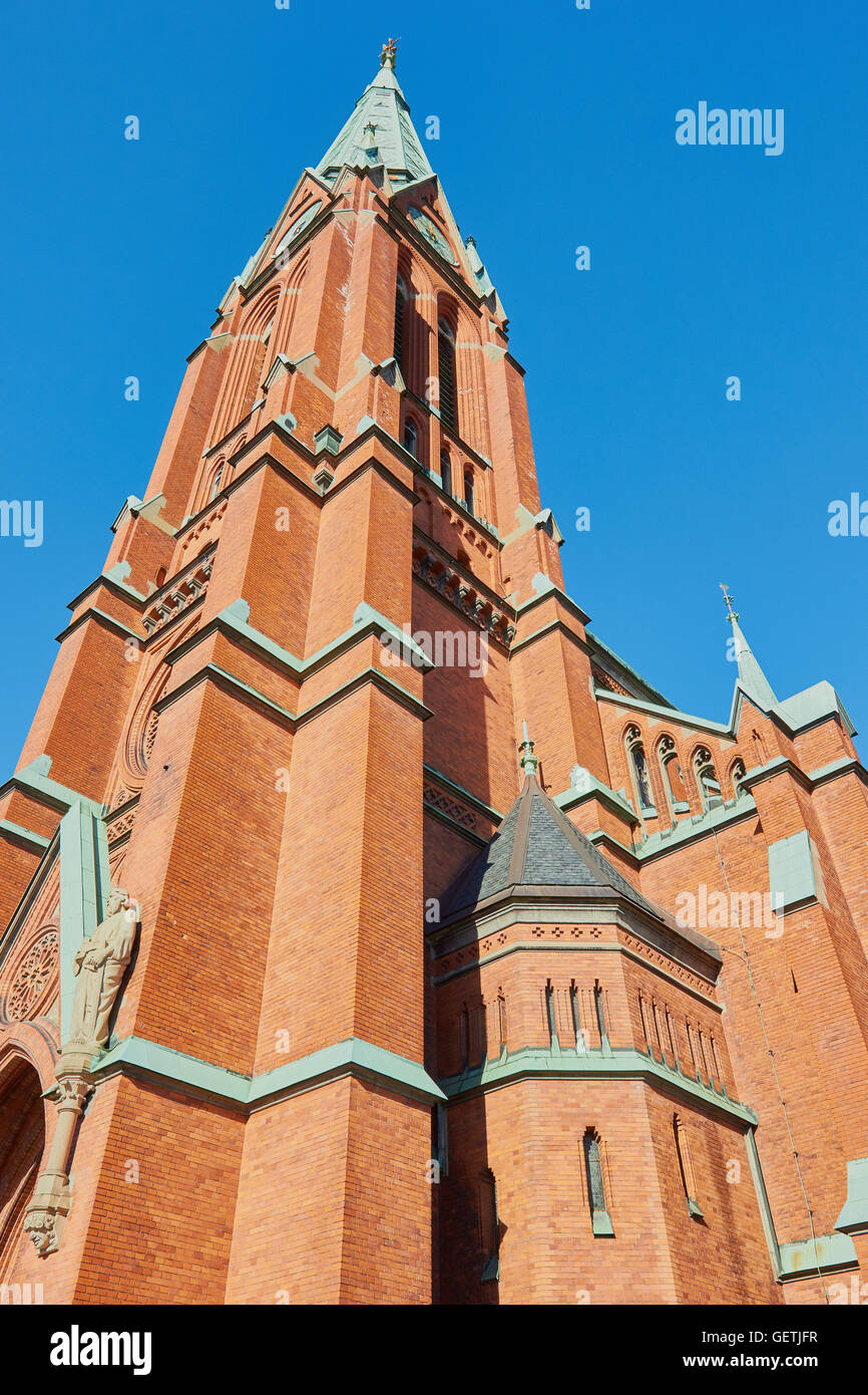 St. Johannes Kirche (Johannes Kyrka) von Carl Möller im neugotischen Stil und vollendet 1890 Norrmalm Stockholm Schweden Stockfoto