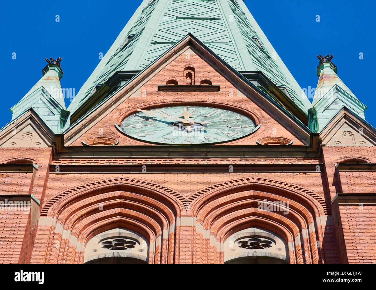 St. Johannes Kirche (Johannes Kyrka) von Carl Möller im neugotischen Stil und vollendet 1890 Norrmalm Stockholm Schweden Stockfoto