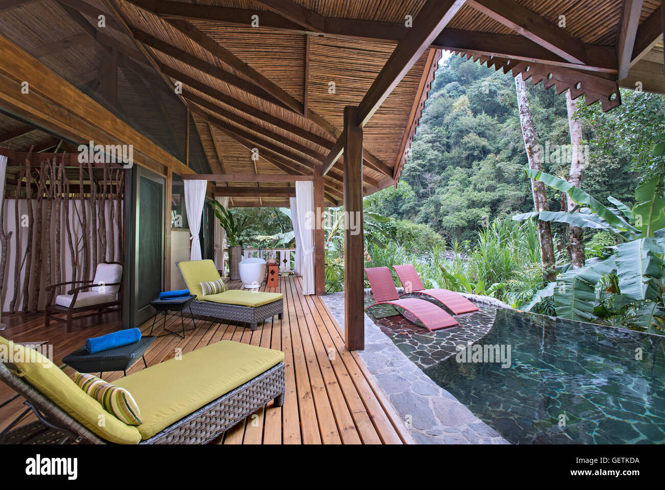 Pacuare Lodge, Costa Rica Stockfoto