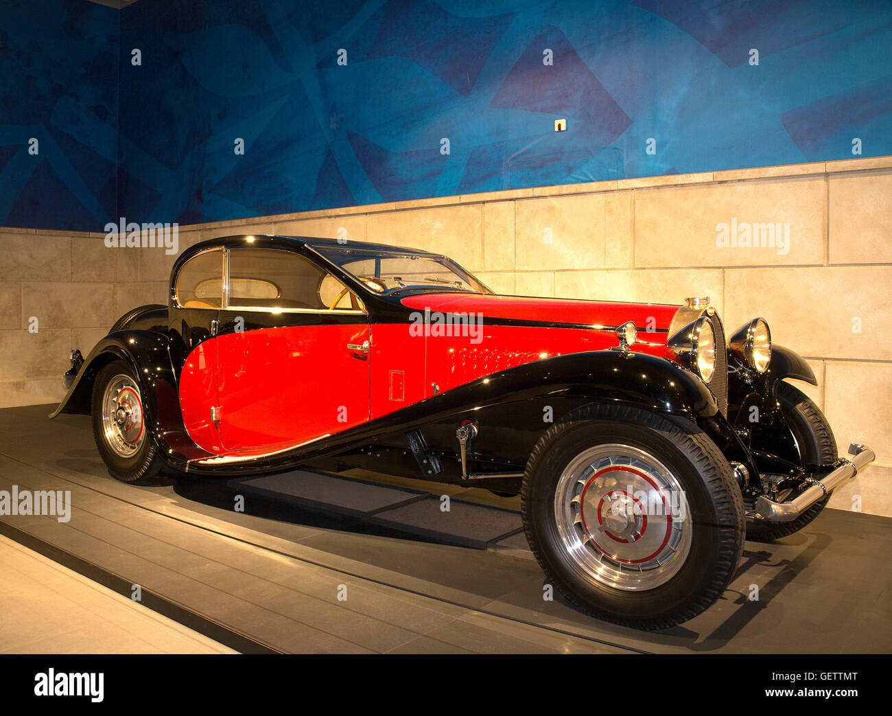 1932 Bugatti Typ 50 t Coach Teilintegrierte im th Louwman Museum, den Haag, Niederlande Stockfoto