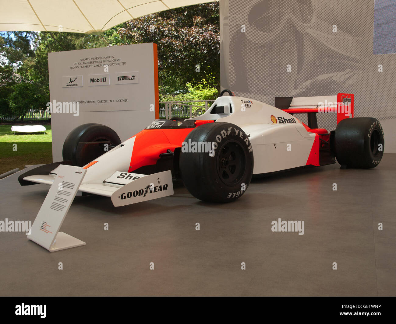 2016 Goodwood Festival of Speed UK - McLaren MP4 / 2C Formel1 Rennwagen Stockfoto