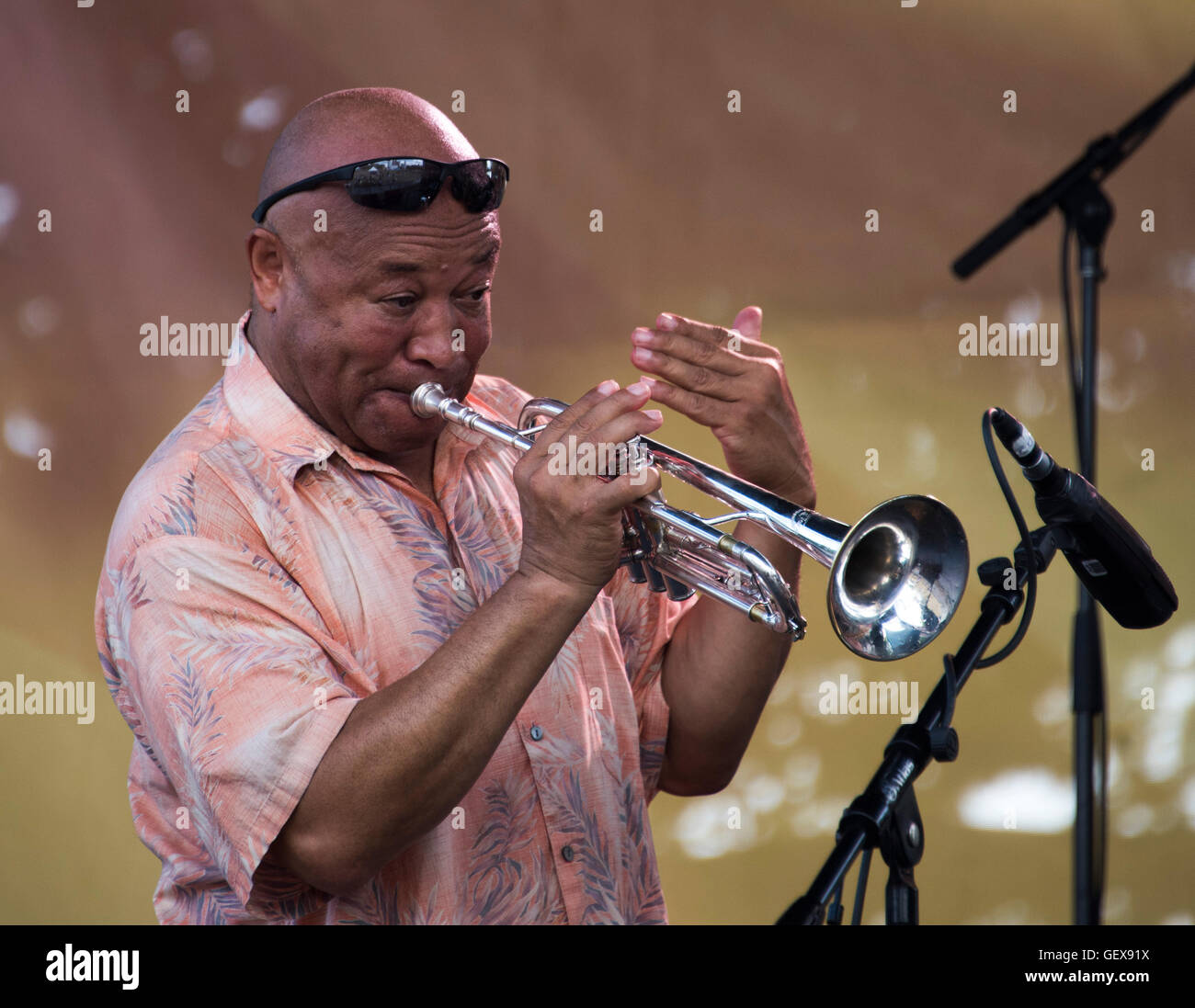 Arnett Howard Trumpet player Stockfoto