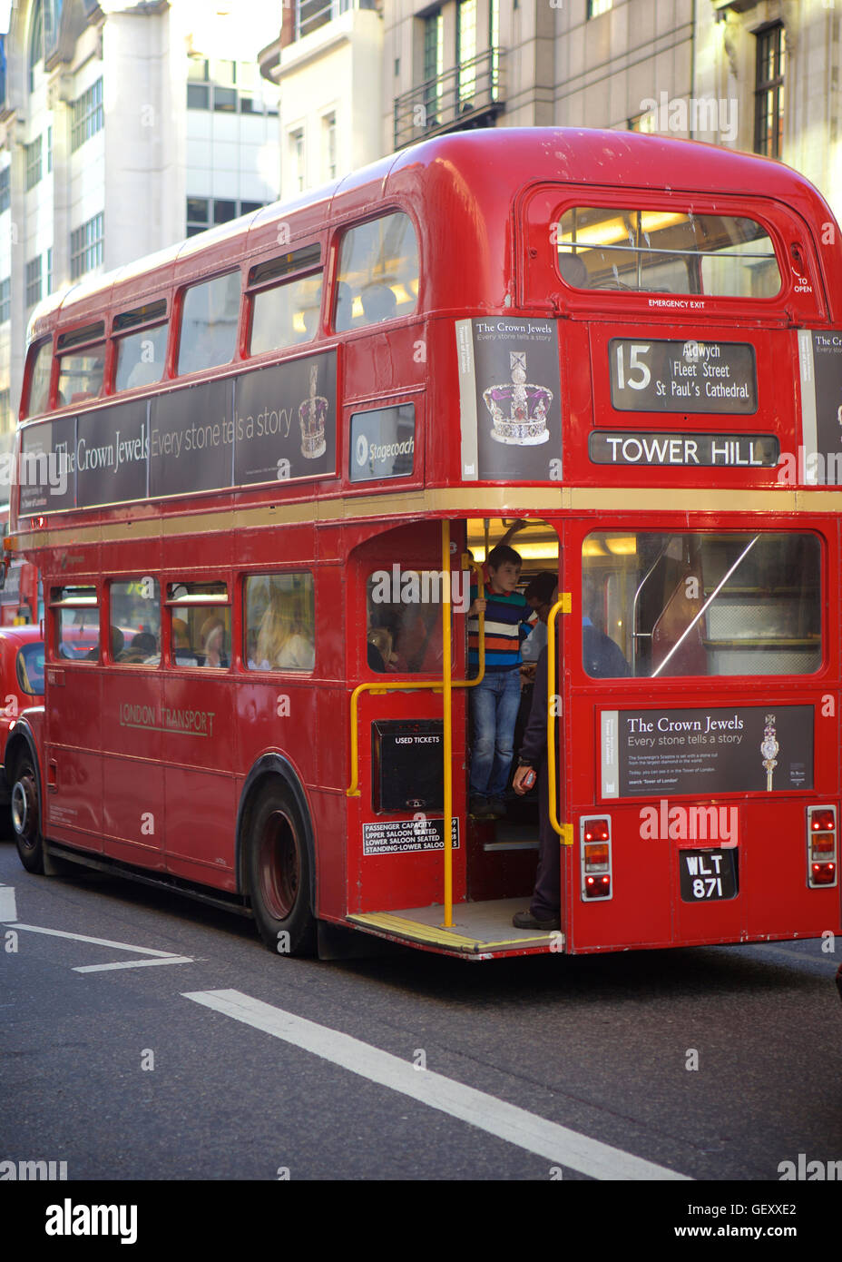 Routemaster Bus in London. Stockfoto