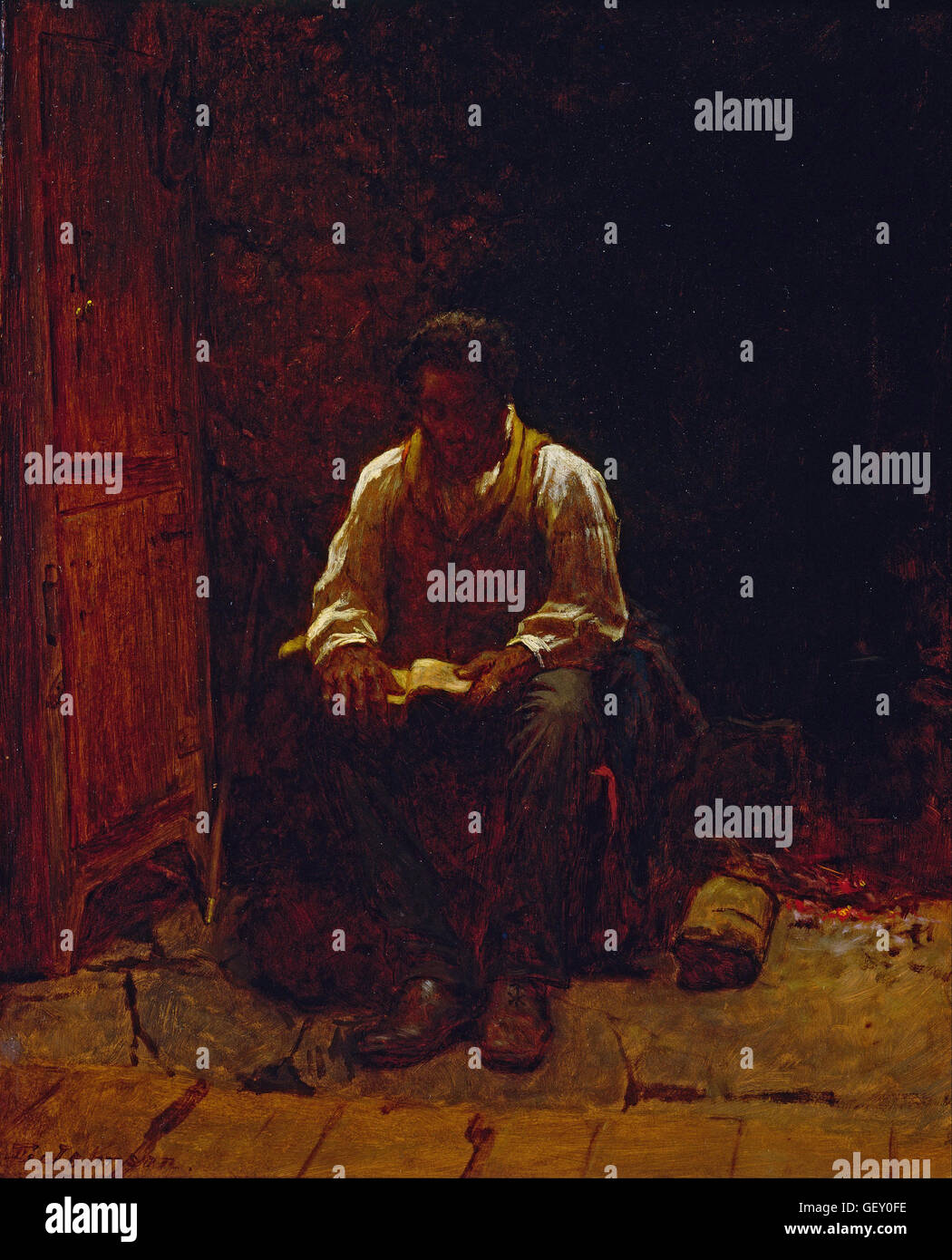 Eastman Johnson - der Herr ist mein Hirte Stockfoto