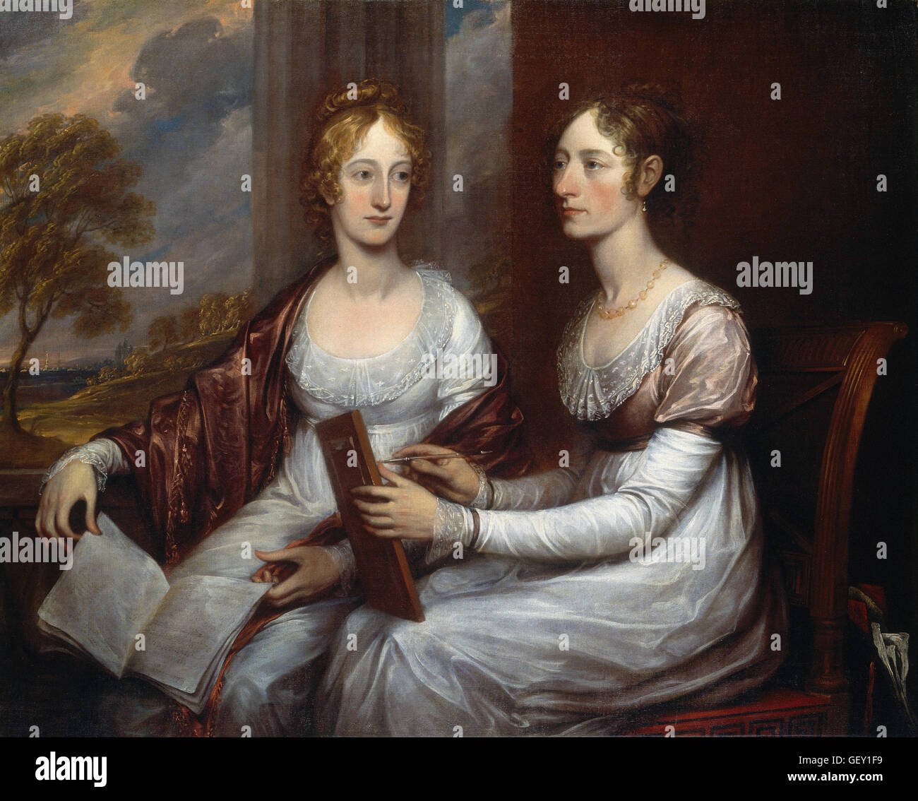 John Trumbull - Misses Mary und Hannah Murray Stockfoto