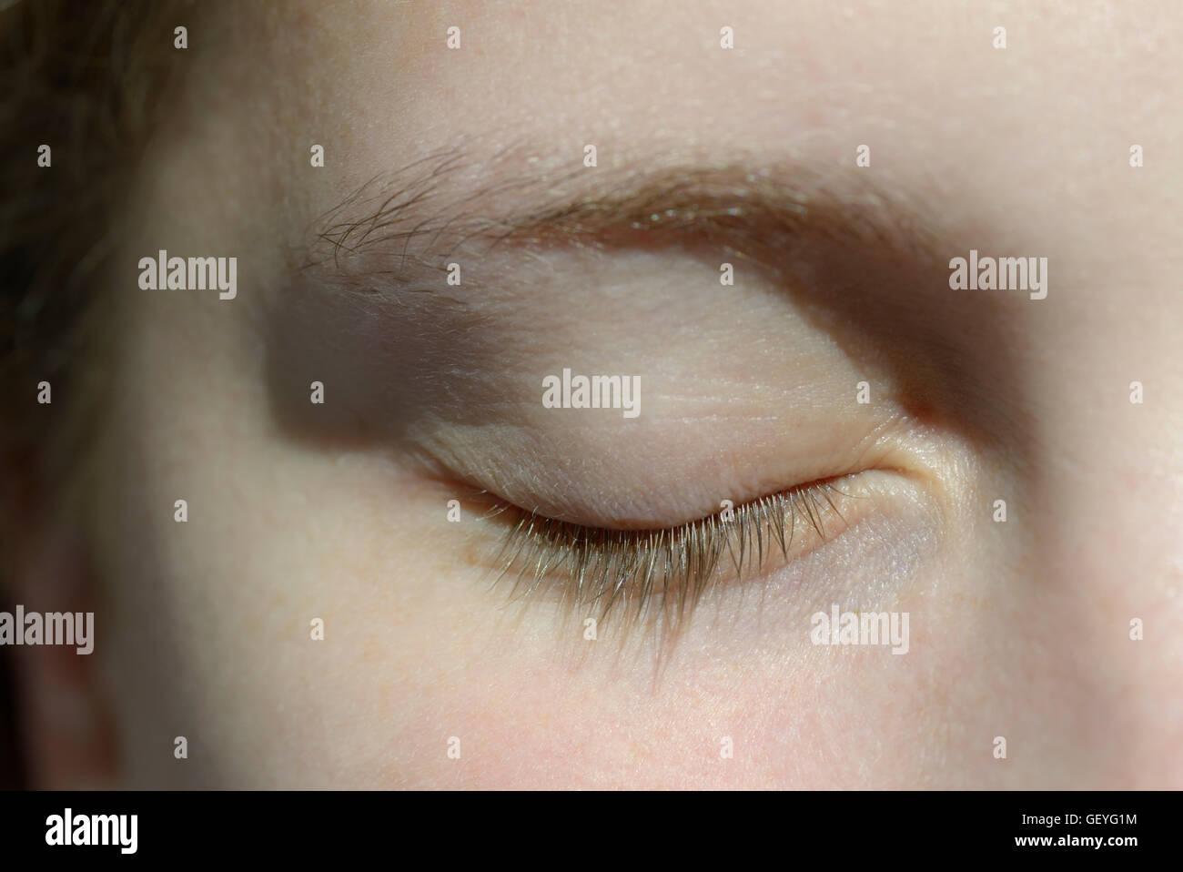 Augenlid Stockfoto