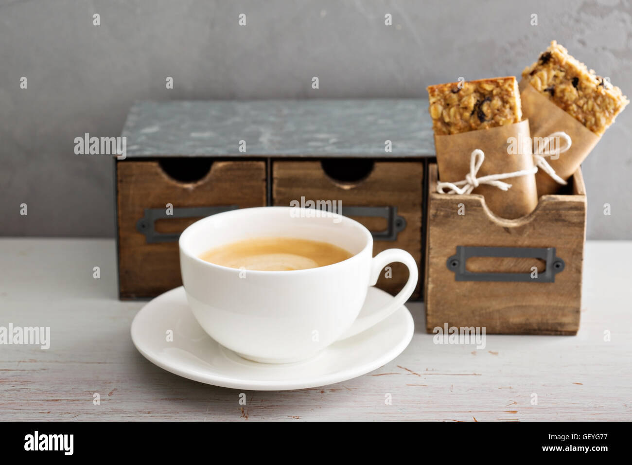 Mittagessen für Büro oder Schule Müsliriegel gehen Stockfoto