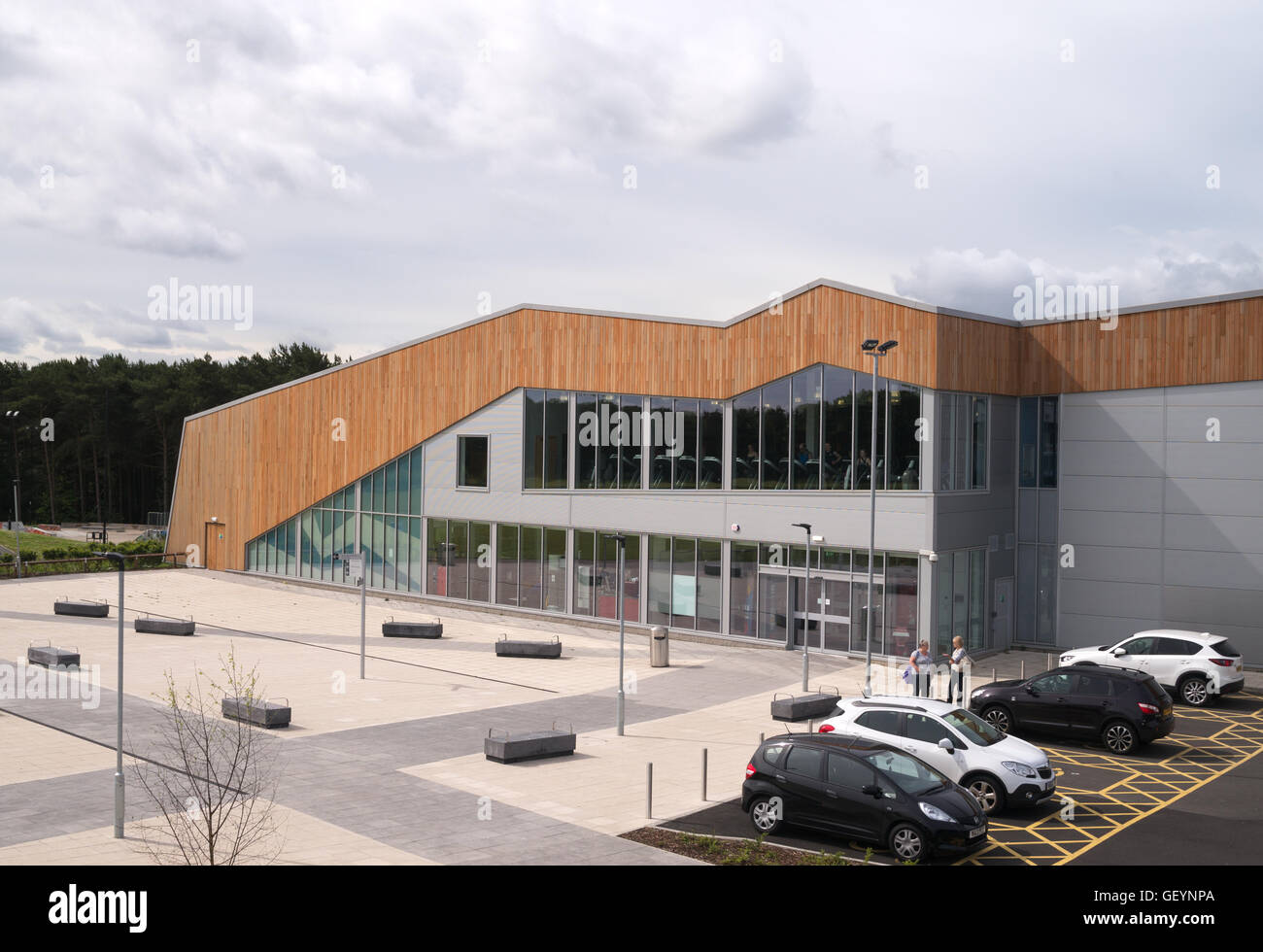 Das neue Washington Freizeitzentrum Gebäude, Tyne and Wear, Nord-Ost-England, UK Stockfoto