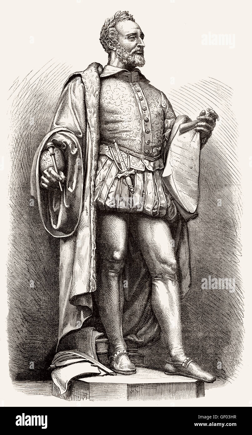 Pierre de Ronsard, 1524-1585, französischer Dichter Stockfoto