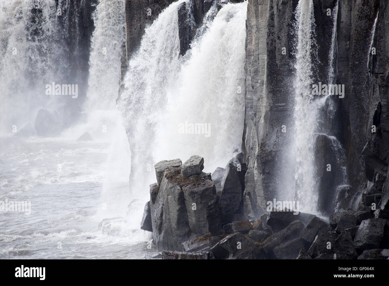 Selfoss - Wasserfall Island LA008827 Stockfoto