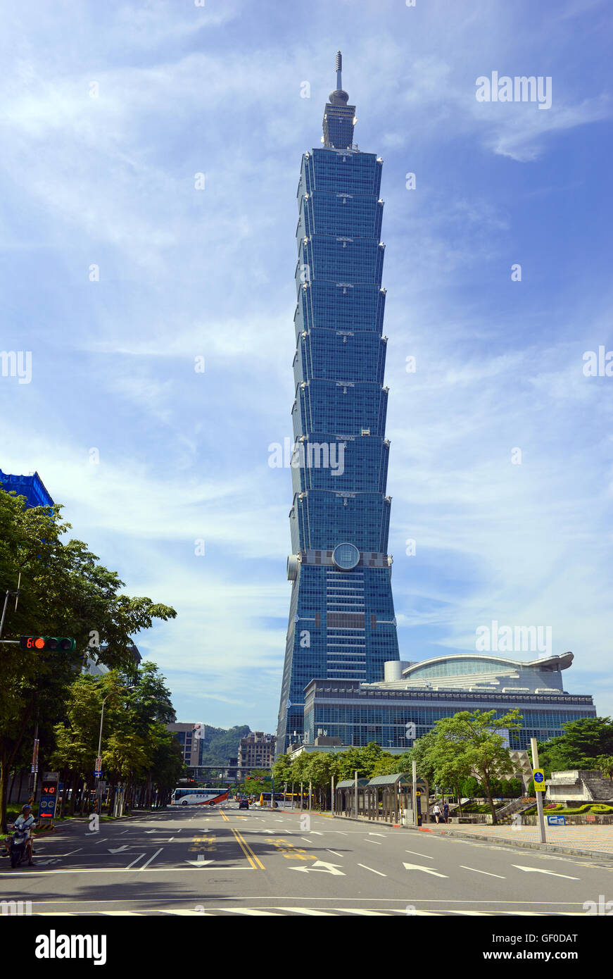 Taipei 101, ein Finanzzentrum, Mall und repräsentative Adresse für corporate Mieter Stockfoto