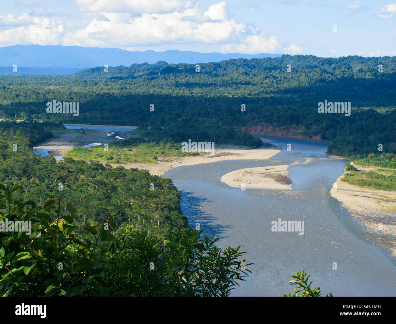 Die Ansicht der Manu Nationalpark, Amazonas-Regenwald. Stockfoto