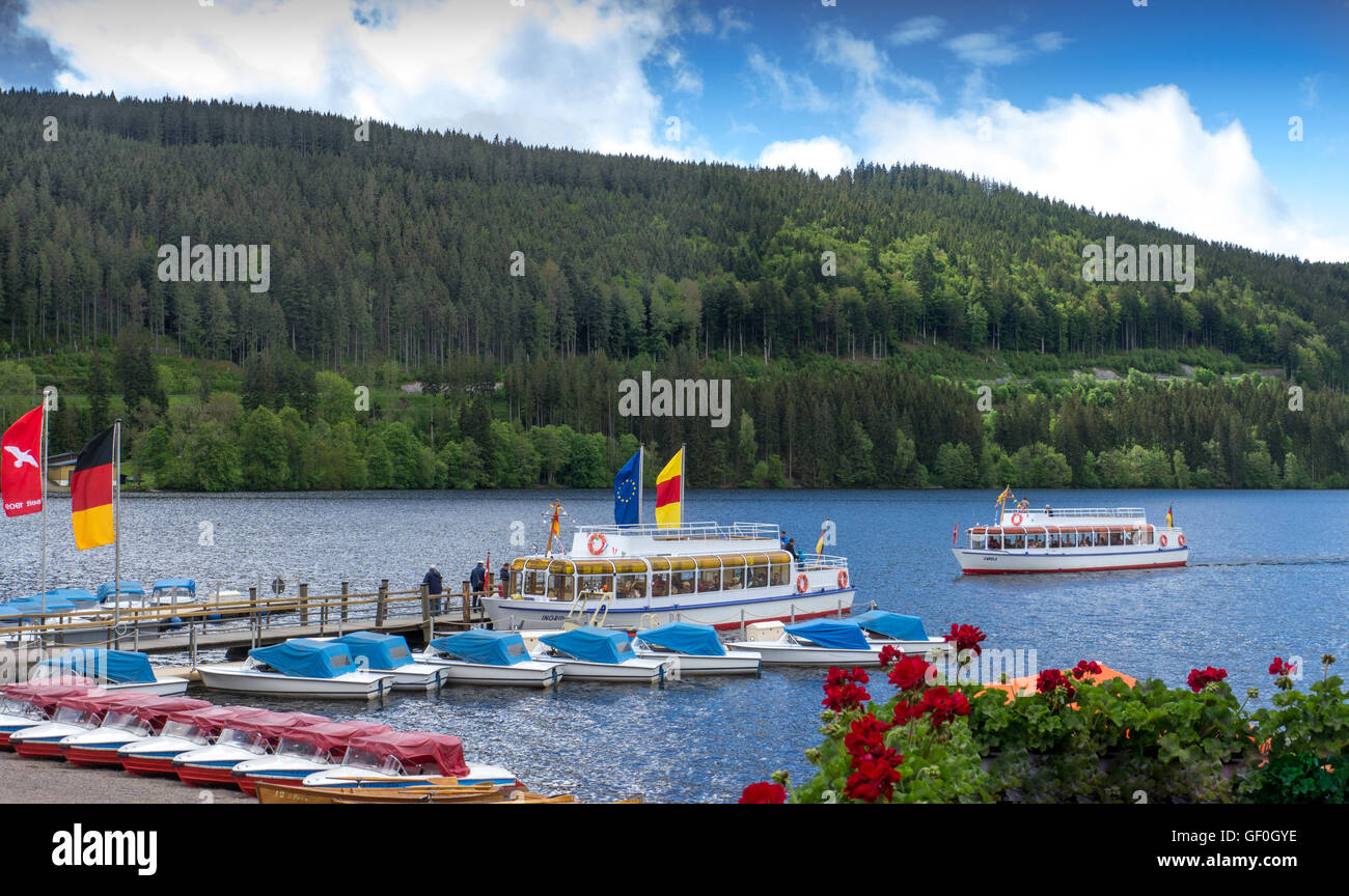 See Titisee, Titisee-Neustadt, Schwarzwald, Baden-Württemberg, Deutschland Stockfoto