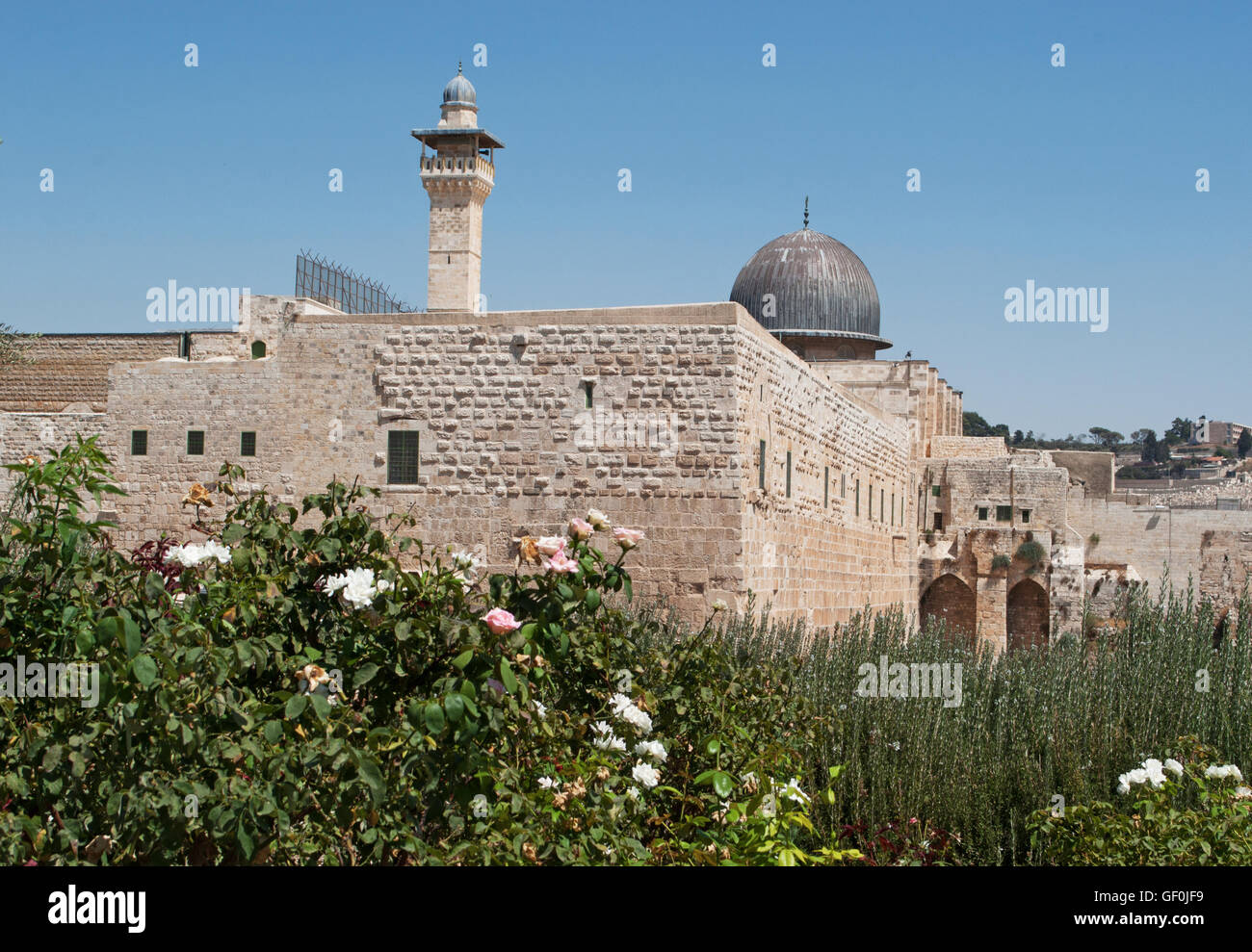 Jerusalem, Blick auf Al Aqsa Mosque, die weiteste Moschee auf dem