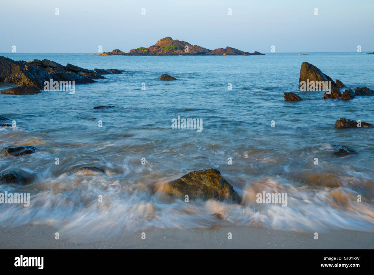 OM Beach (Gokarna, Indien) Stockfoto