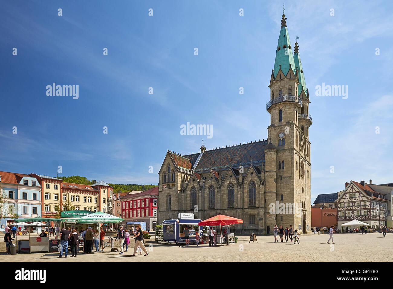 Stadtkirche unserer lieben Frau in Meiningen, Deutschland Stockfoto
