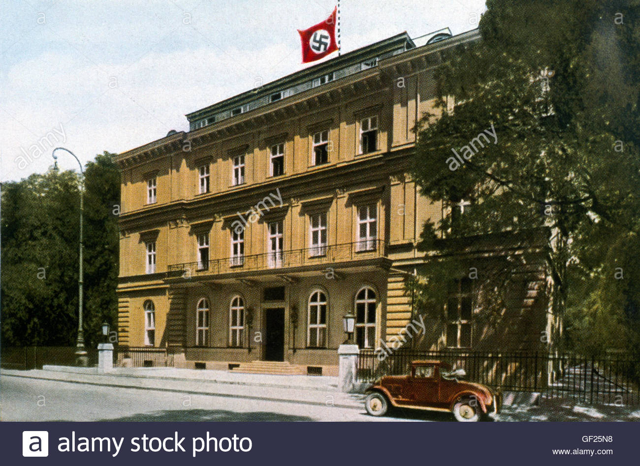 Braun Haus Der Nazi Partei Hq War Bevor Hitler 1933 Die Macht