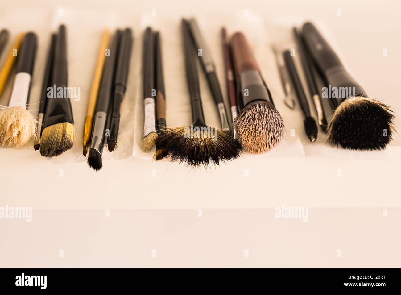 Professionelle Make-up Pinsel Stockfoto