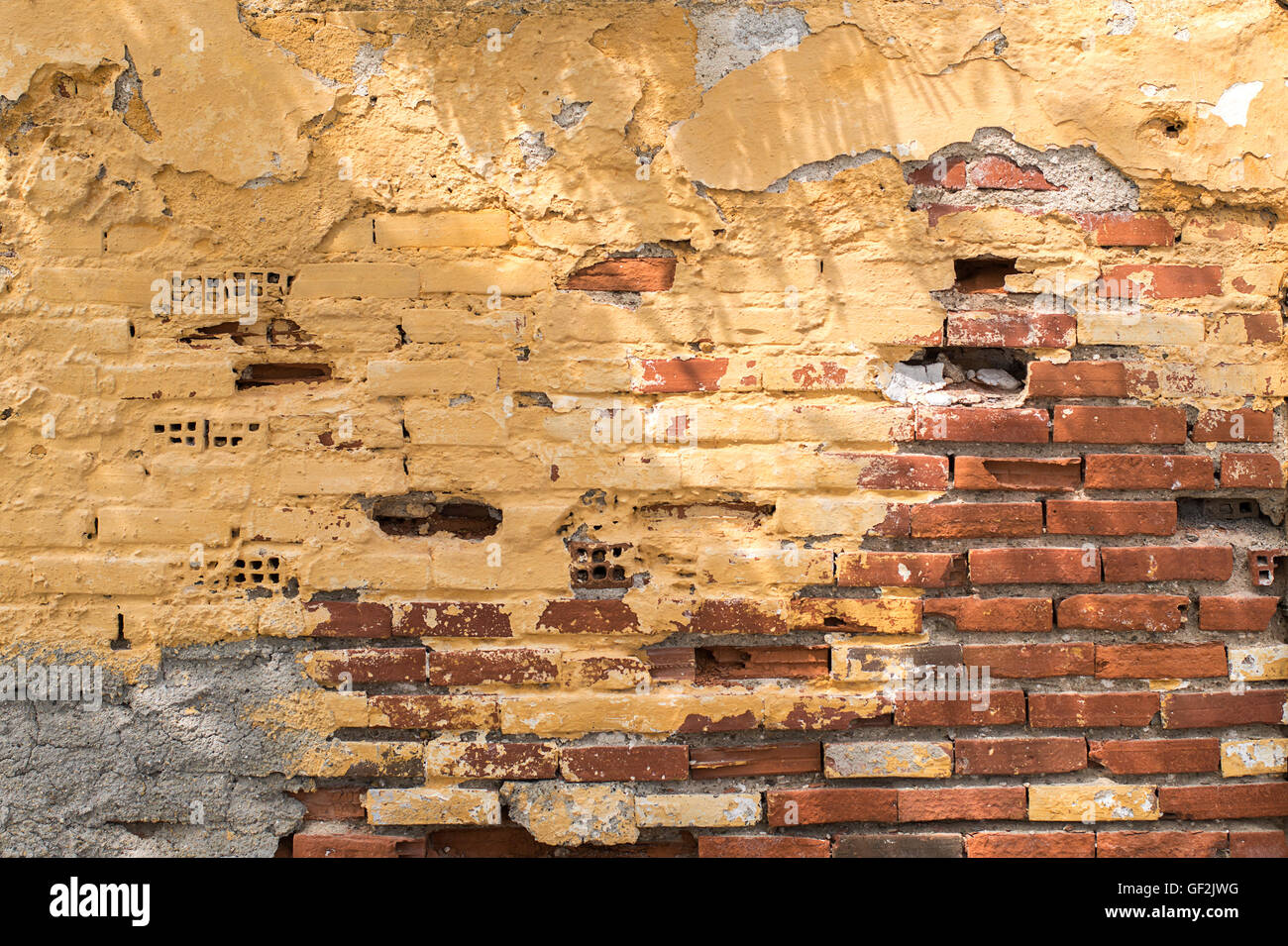 Strukturierten Hintergrund: alte Ziegel Wand Muster Stockfoto