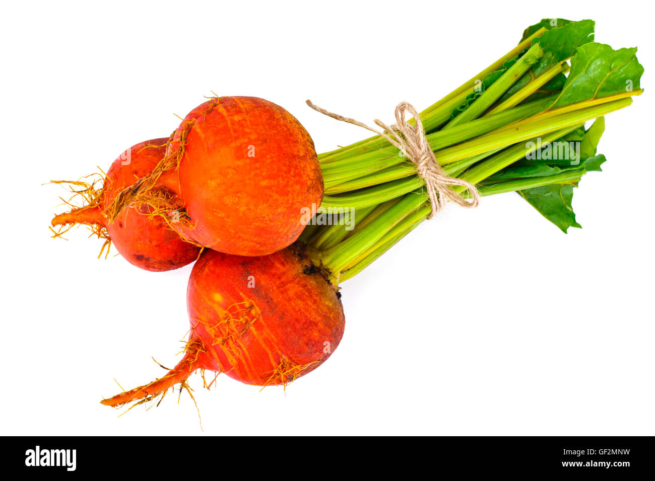 Frische rohe Orange rote Bete, Rüben Stockfoto
