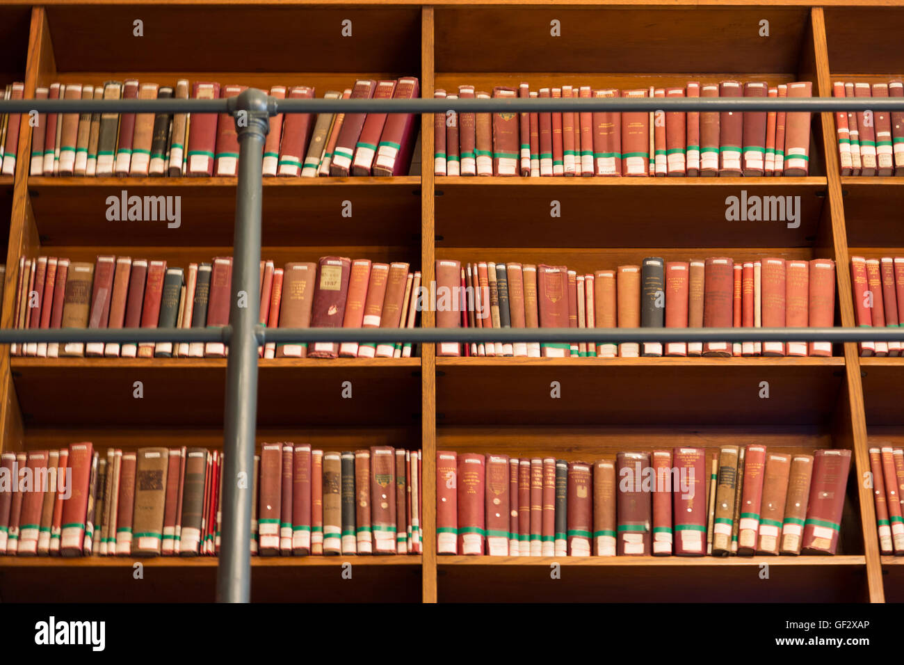 Ein Foto von einigen Büchern in Boston zentrale Bibliothek in Boston, Massachusetts, USA. Befindet sich in der Boston, die Zentralbibliothek ist ich Stockfoto