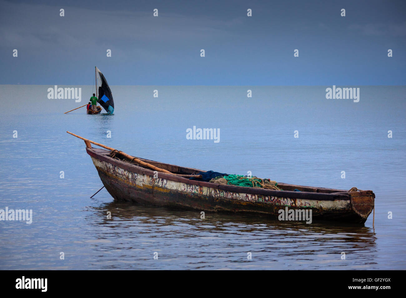 Yongoro, Sierra Leone - 3. Juni 2013: Westafrika, die Strände von Yongoro vor Freetown Stockfoto