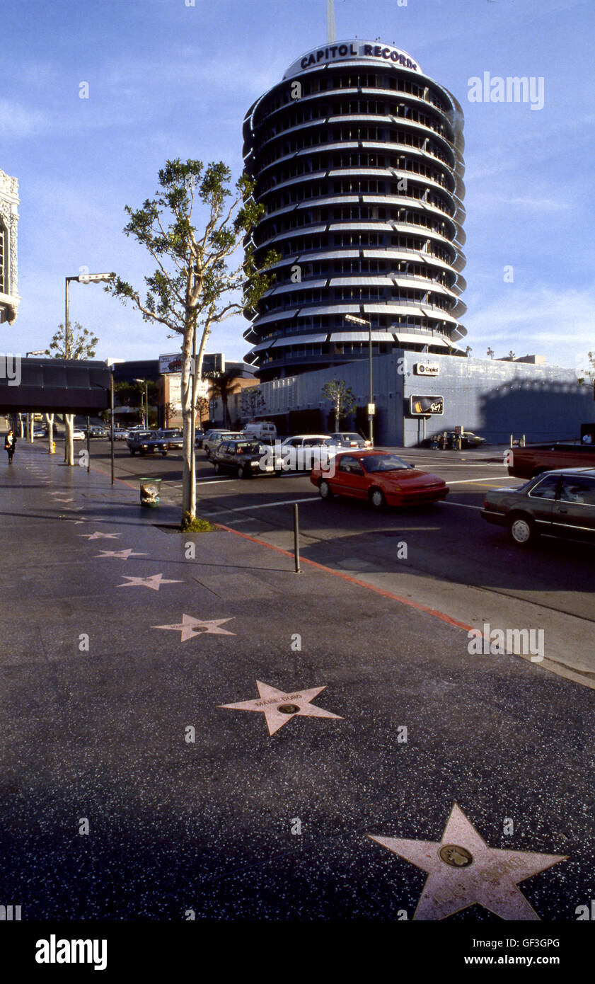 Capitol Records building in Hollywood, CA Stockfoto