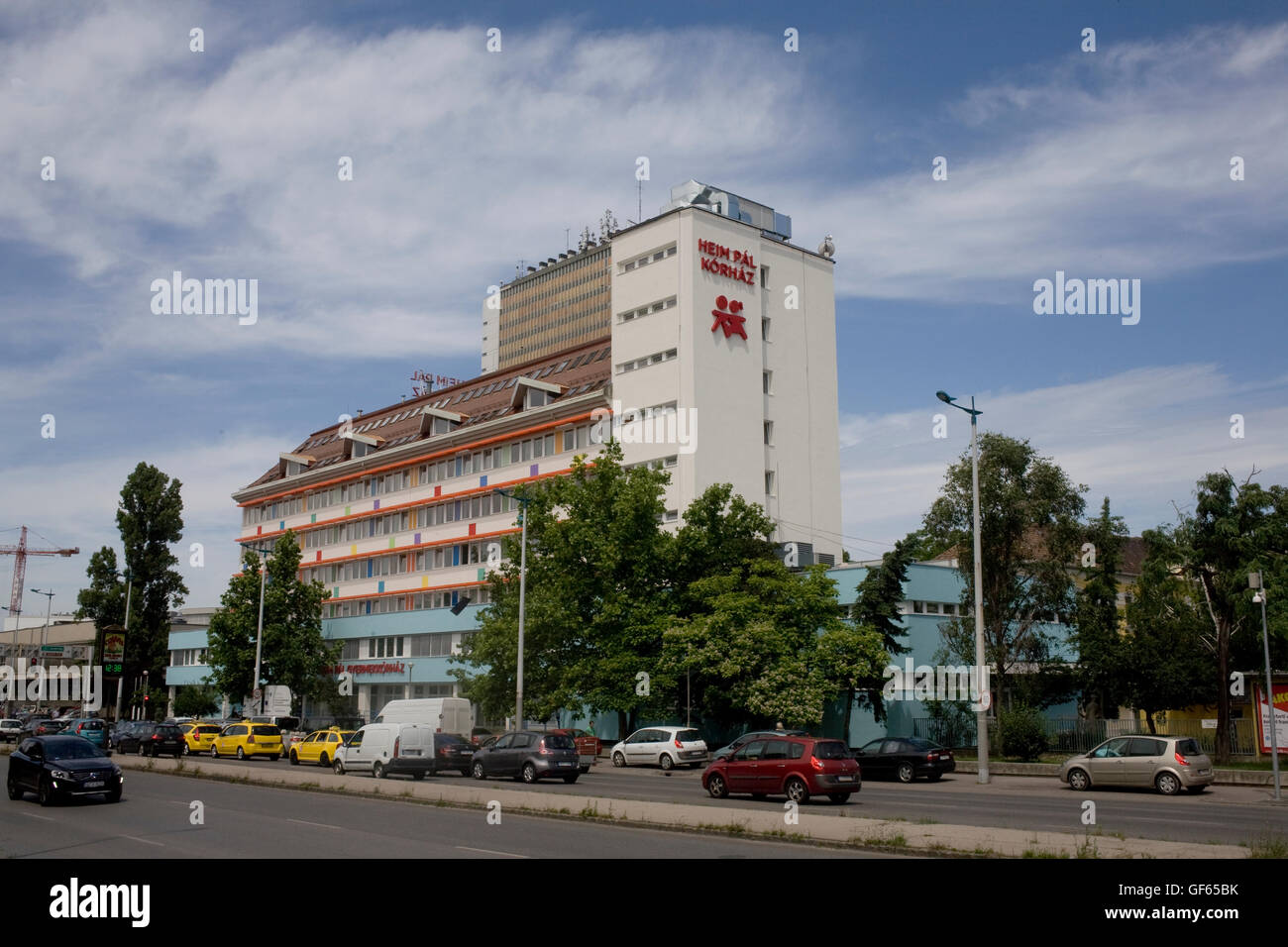 Heim-Pal-Korhaz Appartementhaus am Ulloi Ut Stockfoto