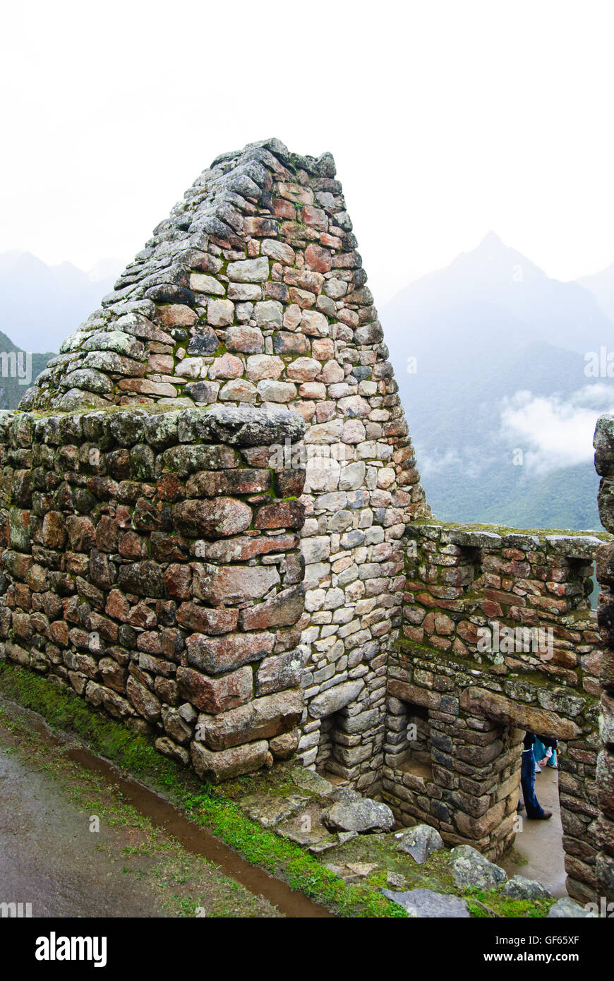 Der Wohn-Sektor von Machu Picchu Stockfoto