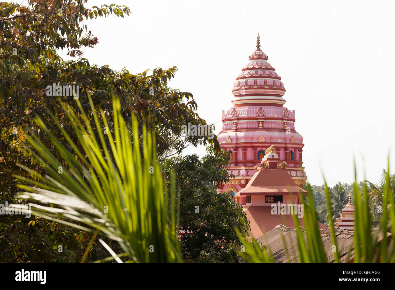 Hindu-Tempel dome Indien goa Stockfoto