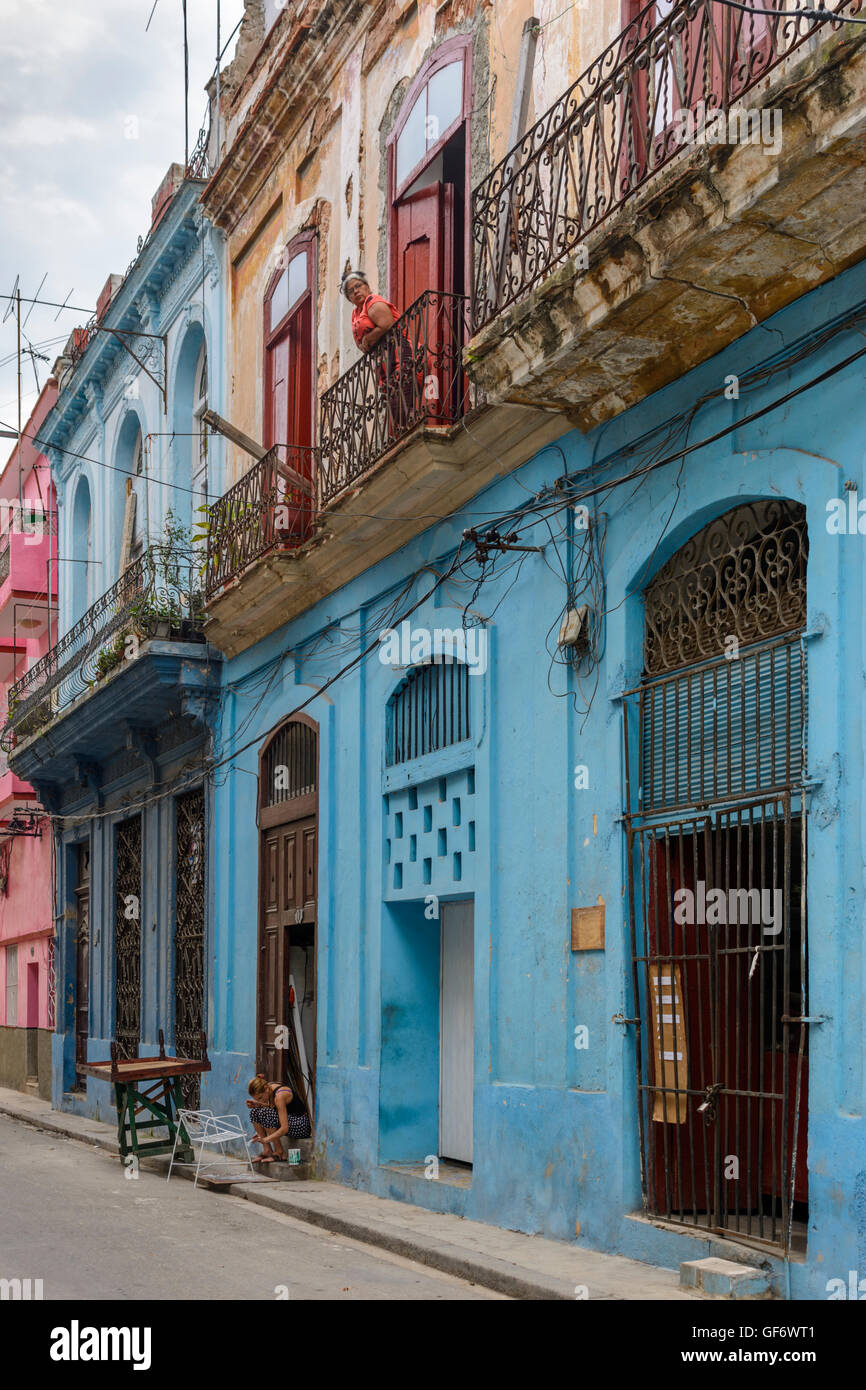 Straßenszene in Alt-Havanna (La Habana Vieja), Kuba Stockfoto