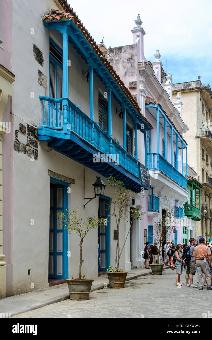 Straßenszene in Alt-Havanna (La Habana Vieja), Kuba Stockfoto