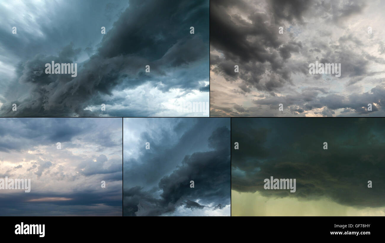 Superzelle Sturm multiscreen Stockfoto