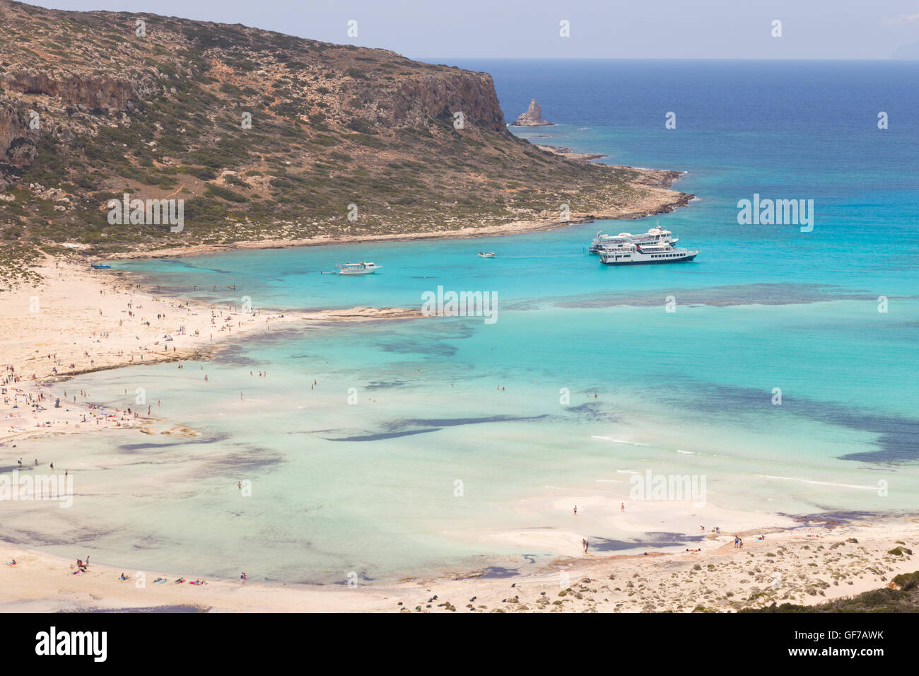 Balos Beach auf der Insel Kreta in Griechenland Stockfoto