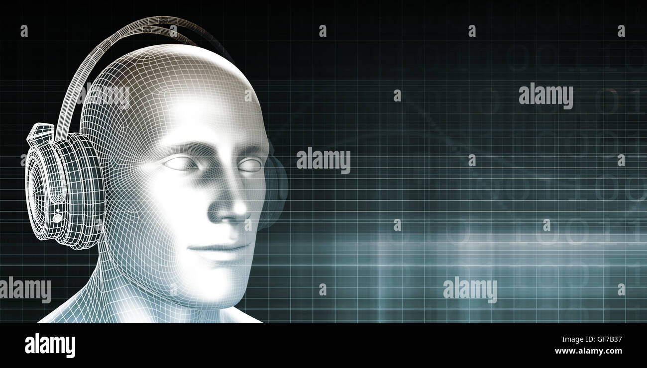 Hintergrundmusik mit verschiedenen Gattungen und Arten Stockfoto