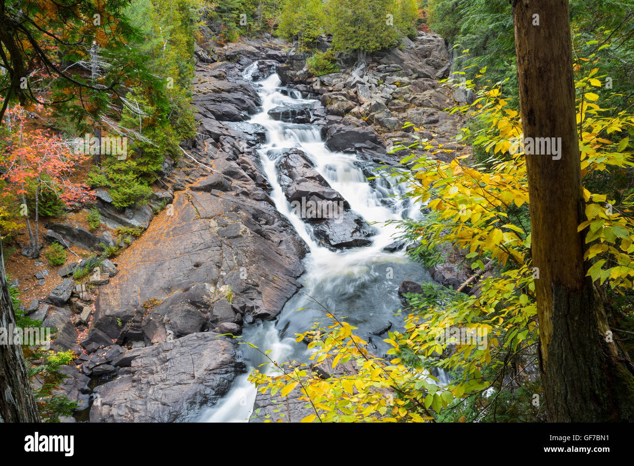 Ragged Falls Provincial Park, Ontario, Kanada Stockfoto