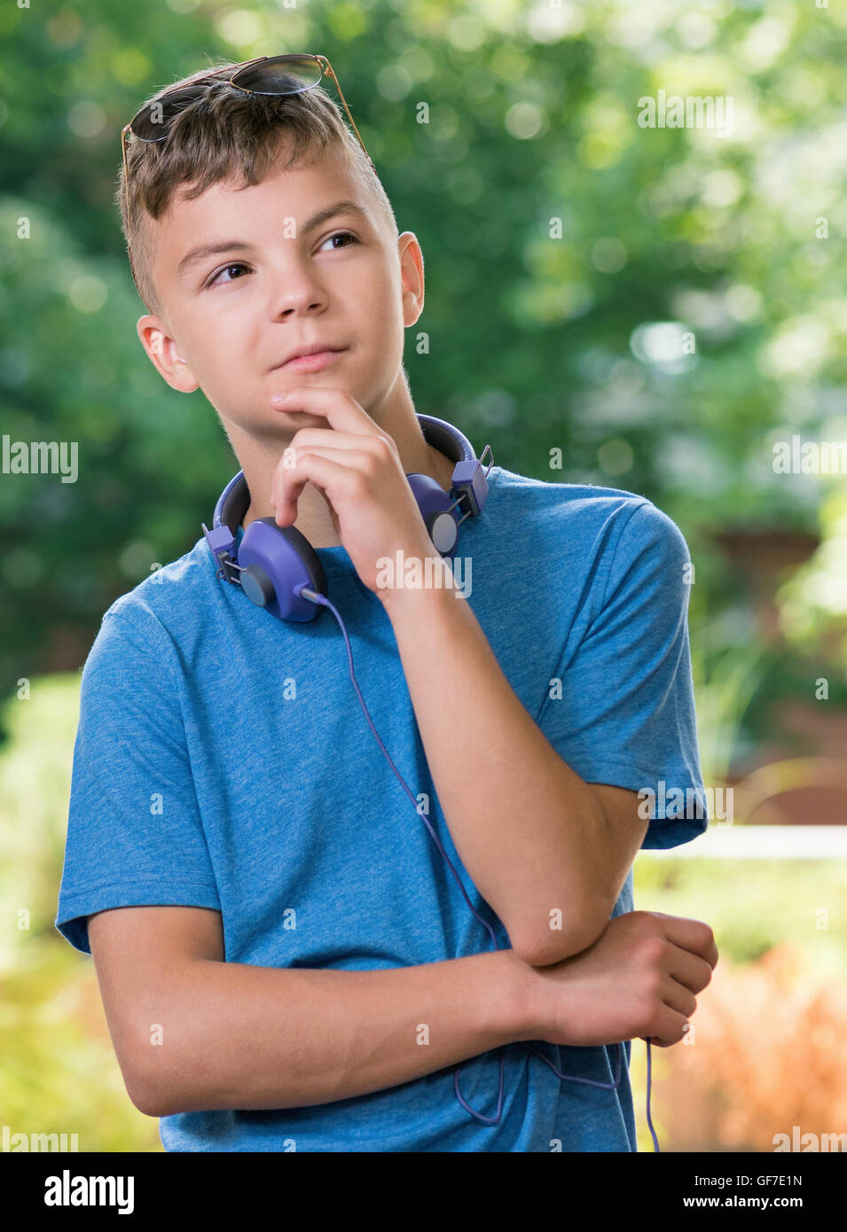 Teenager denken Stockfoto