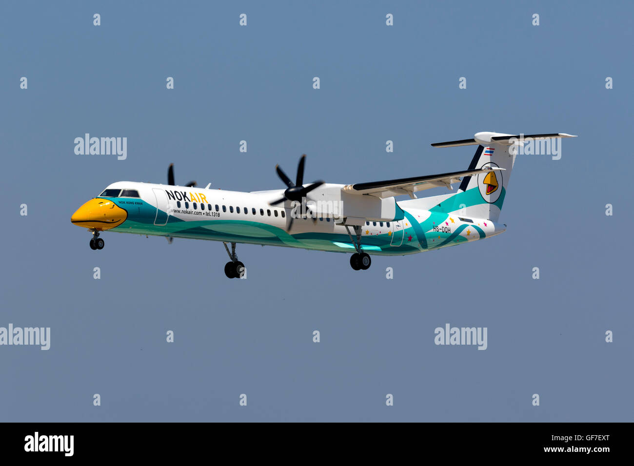 NOK Air De Havilland Canada DHC-8-402Q Dash 8 [HS-DQH] ganz neu ab Werk auf seine Lieferung Flug seine Operator in Thai Stockfoto