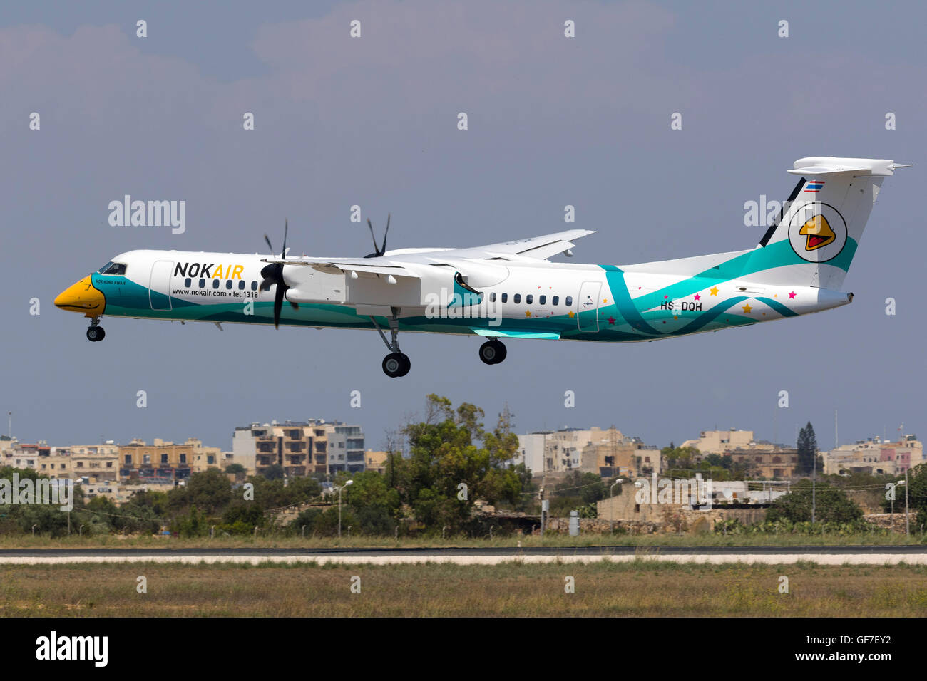 NOK Air De Havilland Canada DHC-8-402Q Dash 8 [HS-DQH] ganz neu ab Werk auf seine Lieferung Flug seine Operator in Thai Stockfoto