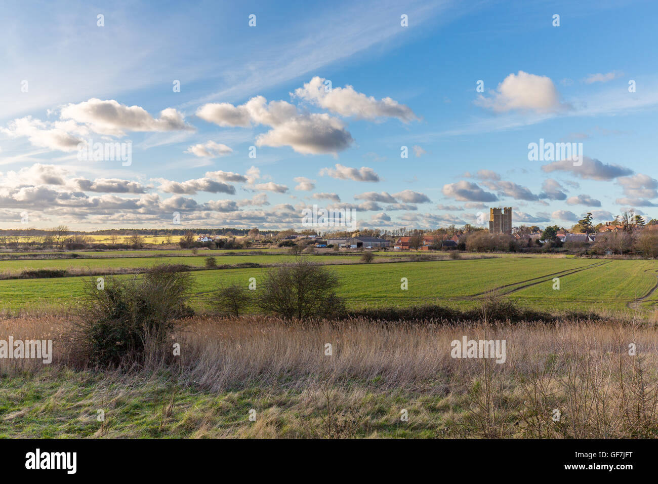 Orford aus dem Ness. Stockfoto