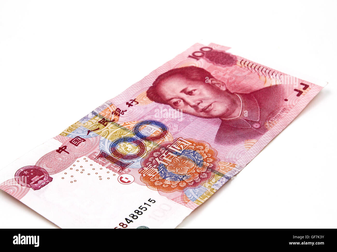 Chinesische Yuan Geld 100 banknote Stockfoto