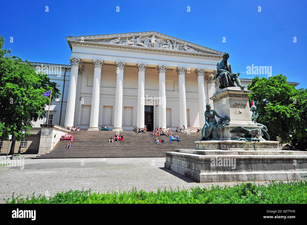 BUDAPEST, Ungarn - 31 Mai: Fassade des nationalen Museum von Budapest am 31. Mai 2016. Budapest es die Hauptstadt und größte Stadt von H Stockfoto