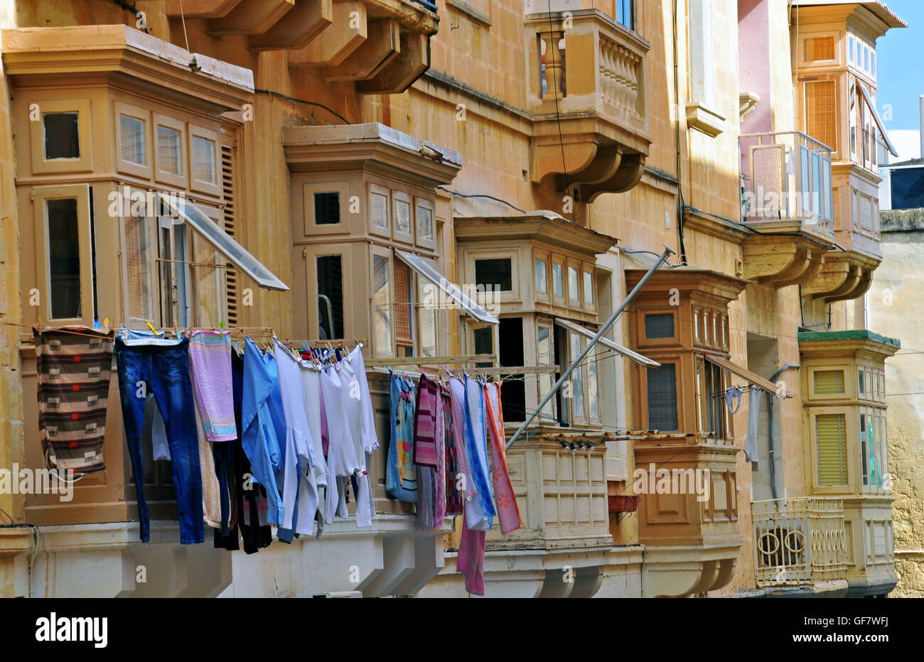 Maltesische traditionelle Häuser Stockfoto